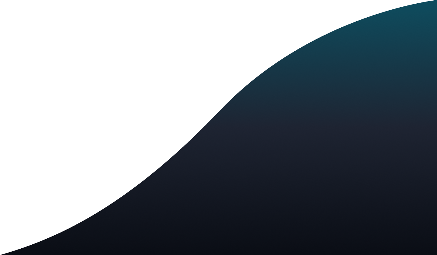 Design abstrait minimaliste avec formes courbes vert teal et blanc