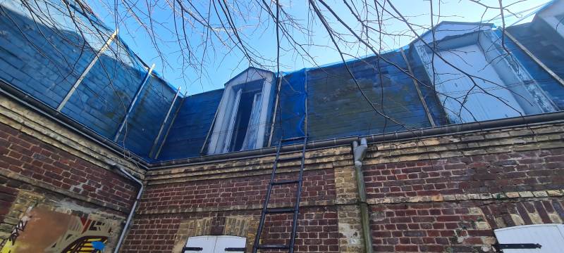 Diagnostic amiante avant démolition d'un immeuble d'habitation à Harfleur