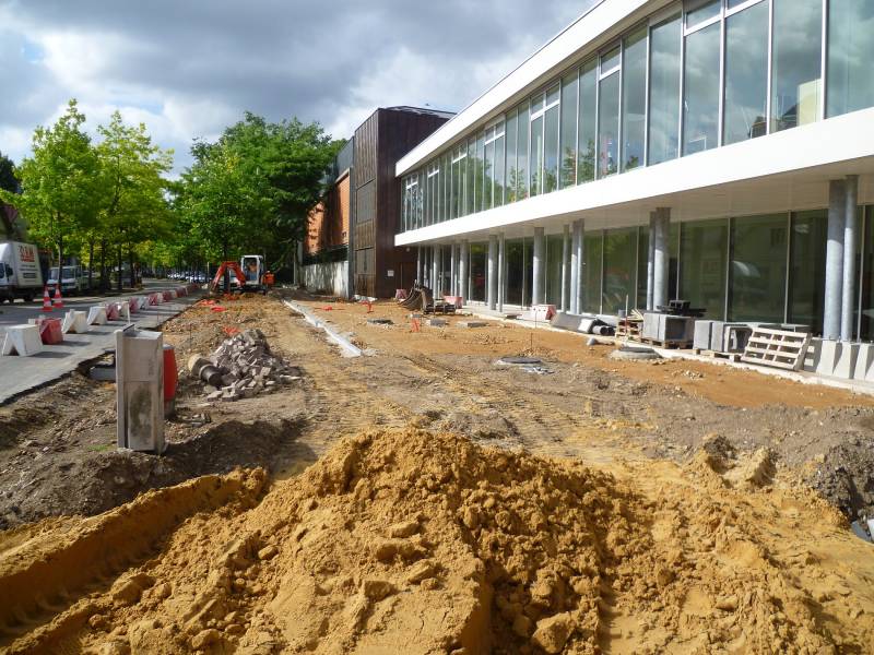Aménagement du parvis du collège F. BUISSON Commune de Louviers (27)