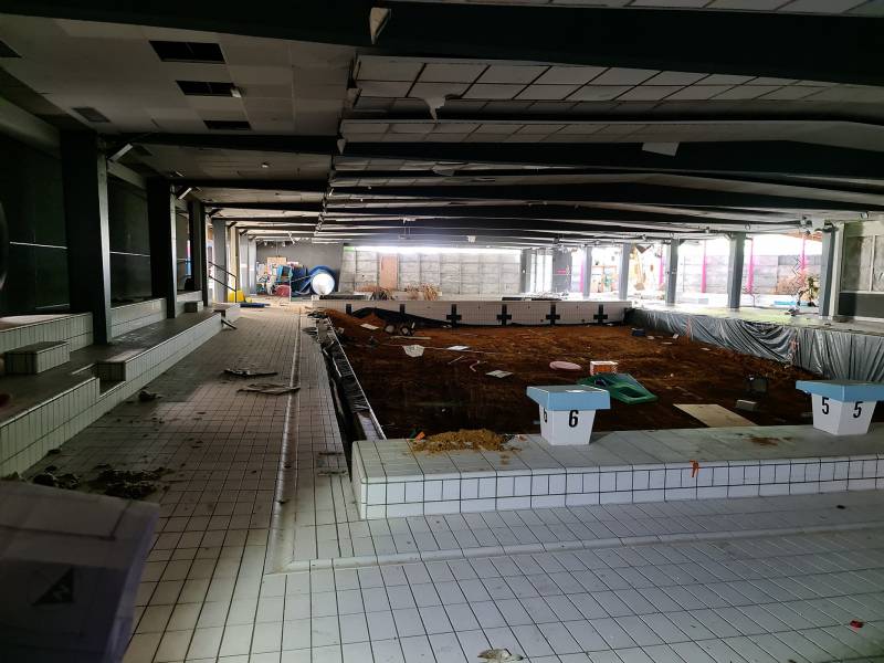 Démolition piscine du Transat à  Bihorel (76)