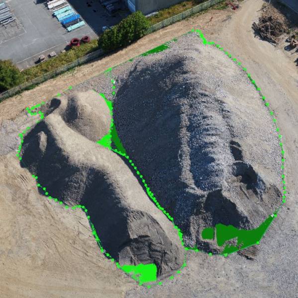 Cubature par drône à Fecamp en Normandie