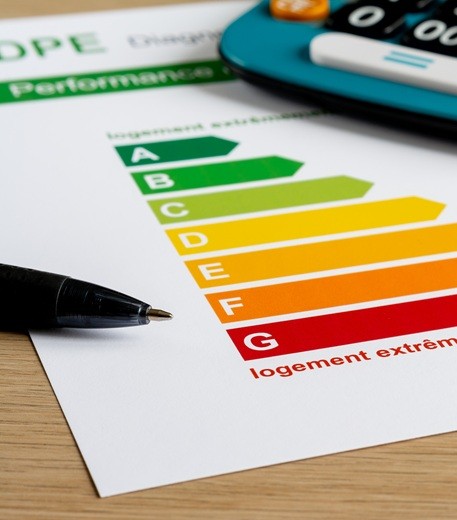 Illustration de contrôle technique et indicateurs énergétiques internes